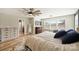 Spacious main bedroom with a ceiling fan, a dresser, and a view from the windows at 12889 Clydesdale Dr # 59, Midland, NC 28107