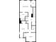 Second-floor layout of a townhome, highlighting bedrooms and bathroom locations at 217 Century Dr, Salisbury, NC 28147