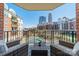 Enjoy stunning city views from this private balcony, perfect for relaxing or entertaining guests at 300 W 5Th St # 344, Charlotte, NC 28202