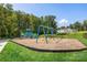 Community playground with swings and slide, perfect for outdoor fun at 3063 Finchborough Ct # 216, Charlotte, NC 28269
