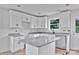 Modern unfinished kitchen features white cabinets, granite countertops and stainless steel dishwasher at 515 Harrel St, Salisbury, NC 28144