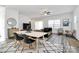 Contemporary dining area with an open floorplan and modern décor at 5524 Howard St, Charlotte, NC 28269