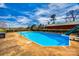 Sparkling in-ground pool with a slide and diving board, surrounded by lush landscaping at 1790 Faires Rd, Rock Hill, SC 29730