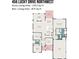 This detailed floor plan shows dimensions and layout of the home's rooms at 456 Lucky Dr, Concord, NC 28027