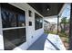 A covered front porch with black trim, a mailbox, and gray flooring at 621 Cauthen St, Rock Hill, SC 29730