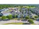 Expansive aerial view showcasing the neighborhood, lush greenery, and the home's location within the community at 758 Waterscape Ct, Rock Hill, SC 29730