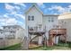 Multi-level deck perfect for outdoor entertaining in the backyard of this lovely home at 758 Waterscape Ct, Rock Hill, SC 29730