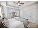 Spacious main bedroom featuring a decorative trey ceiling and lots of natural light at 758 Waterscape Ct, Rock Hill, SC 29730