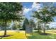Signage displaying community amenities like Model Homes, Trail Head, Velodrome, and River District at 758 Waterscape Ct, Rock Hill, SC 29730