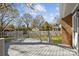 Backyard deck area offering outdoor living with a lawn view at 9418 Stately Oak Ln, Mint Hill, NC 28227