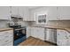 Well-lit kitchen showcasing stainless steel appliances and tiled backsplash at 9418 Stately Oak Ln, Mint Hill, NC 28227