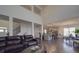 Living room featuring an open concept design connected to the kitchen and dining areas at 9786 Verdun Ct, Fort Mill, SC 29707