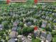 Overhead view highlighting the proximity to Gym & Water Slides, Orchard Park Elementary and the home's backyard pool at 1569 Benjamen Latrobe Cir, Fort Mill, SC 29708
