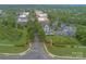 Aerial view of neighborhood shopping center, featuring stores, restaurants, and community amenities at 1569 Benjamen Latrobe Cir, Fort Mill, SC 29708