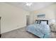 Bedroom with carpet and a blue bed at 1569 Benjamen Latrobe Cir, Fort Mill, SC 29708