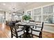 Cozy dining area with natural light and modern finishes, connected to the kitchen at 188 Winding Forest Dr, Troutman, NC 28166