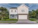 Charming new construction two-story home with a covered porch and a two-car garage at 8029 Joy Crossing Ln, Charlotte, NC 28214