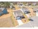 Aerial view of a single-Gathering home with a well-manicured lawn, featuring a shed in the back at 815 Foxmeade Ct, Salisbury, NC 28144