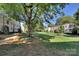 Lush courtyard with well-maintained lawn, mature trees providing shade, and views of residential buildings at 1121 Myrtle Ave # 24, Charlotte, NC 28203