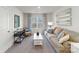 Cozy living room with neutral carpet, comfortable seating, and a view to the backyard through the window at 125 Meadow View Dr, Statesville, NC 28677