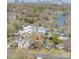 Beautiful home aerial view showing the house, yard, and mature trees at 1623 Geneva Ct, Charlotte, NC 28209