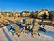 Community firepit encircled by Adirondack chairs, perfect for gatherings in a neighborhood setting at 278 W Waterlynn Rd, Mooresville, NC 28117