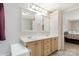 Bright bathroom with dual sinks, modern fixtures, and ample counter space for storage and convenience at 3080 Sims Rd, Rock Hill, SC 29730