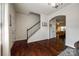 Elegant entryway with hardwood floors and staircase at 317 Praline Way, Fort Mill, SC 29715