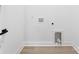 Laundry room with washer and dryer hookups and light wood floors at 4005 Miller Rd, Salisbury, NC 28147