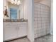 Bright bathroom with granite counters and white cabinets at 4208 Stream Dale Nw Cir, Concord, NC 28027