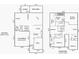 Detailed floor plan showcases the layout of the first and second floors of the home at 4208 Stream Dale Nw Cir, Concord, NC 28027