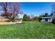 Expansive backyard features an in-ground firepit, shed, and plenty of space at 4717 Doris Ave, Charlotte, NC 28205