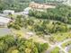 Aerial view of houses near a waterway, featuring lush greenery and mature trees at 7790 Blackwood Rd, Denver, NC 28037