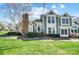 Charming townhouse with well-maintained landscaping and a brick chimney at 8250 Tradd Ct, Charlotte, NC 28210