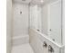 Bathroom featuring a large shower with glass door and tile surround at 9650 Liberty Hill Dr, Mint Hill, NC 28227