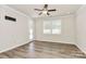 Bedroom with hardwood floors, recessed lighting, and ceiling fan at 9650 Liberty Hill Dr, Mint Hill, NC 28227