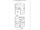 Detailed floor plan showcasing the layout of the first and second floors, including room dimensions at 117 Cramerton Mills Pkwy, Cramerton, NC 28032