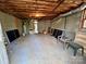 Unfinished basement with concrete floor, exposed wood ceiling, and block walls at 1419 Ridge St, Albemarle, NC 28001