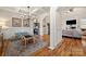 Inviting sitting room showcasing detailed wainscoting, coffered ceilings and hardwood floors, offering a cozy and elegant space at 1736 Townsend Ln, Rock Hill, SC 29730