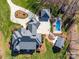 Expansive property featuring a pool, manicured lawns, and mature landscaping at 810 Lake Wright Rd, China Grove, NC 28023