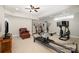 Spacious basement with high ceilings offers ample room for fitness equipment, creating a versatile recreational area at 126 Sisters Cove Ct, Mooresville, NC 28117