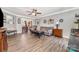 A spacious living room with hardwood floors, and neutral wall paint at 134 Cline St, Concord, NC 28027