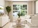 Cozy living room featuring comfortable sofa, stylish decor, and a large window at 1816 Otter Perch Ln, Fort Mill, SC 29715