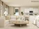 Spacious living room featuring comfortable seating, modern decor, and an open floor plan at 1816 Otter Perch Ln, Fort Mill, SC 29715