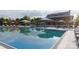 Rendering showing large community pool, clubhouse, seating, and amenities for residents to enjoy at 1816 Otter Perch Ln, Fort Mill, SC 29715