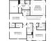 Upstairs floor plan featuring the primary bedroom, primary bath, flex room, and bedrooms 2 and 3 at 4011 Vista Pine Dr, Charlotte, NC 28215