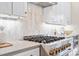 Close-up of a modern kitchen featuring stainless steel appliances, stylish cabinetry, and sleek countertops at 4069 Rivendell Rd # 5, Denver, NC 28037