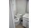 Bright bathroom featuring modern vanity, updated toilet, stylish mirror, and neutral color scheme at 1041 Cutler Pl, Charlotte, NC 28212
