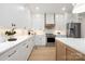 Modern kitchen featuring white cabinetry, stainless steel appliances, and a bright, open design at 1465 Highcrest Way, Rock Hill, SC 29730