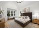 Main bedroom with a high ceiling, large windows for plenty of light and minimalist decor at 1465 Highcrest Way, Rock Hill, SC 29730